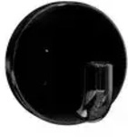 Einzelhaken Ser 477, d:50mm tiefschwarz