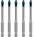 EXPERT HEX-9 HardCeramic Dachziegel-Bohrer-Set, 6 mm, 5-tlg.