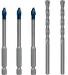 EXPERT HEX-9 HardCeramic Bohrer Mixed Set, 6 mm, 5-tlg.