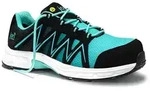 Sicherheitshalbschuh jo_SPEEDY black-aqua Low ESD S1PS, Gr. 39 - schwarz - 39