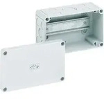 Abzweigkasten IP66 110x180x90mm gr Kst Tragschien Wand/Decke halogenfrei