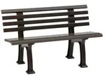 Bank Mod. Ibiza 2 Sitzer braun 120 cm