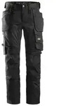 Stretch-Arbeitshose "6241 0404" - Schwarz - mit Holster - Gr.54