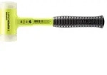 SUPERCRAFT-Schonhammer, mit bruchsicherem Stahlrohrstiel, gelb-fluoreszierend
