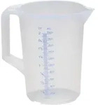 Messkanne 2l PP geschlossener Griff transparent 2Skal. &Oslash;151x206mm Auslaufnase -