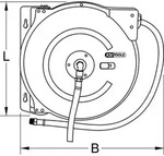 Automatischer Druckluftschlauch-Aufroller, &Oslash; 10mm x 15m