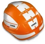 Schutzhelm-Reflexset pheos B-WR mit L&uuml;ftung, orange - orange
