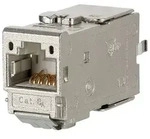RJ45-Kupplung C6A modul 180&deg;