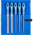 Werkstattfeilen-Set WR 5-tlg. in Rolltasche 200mm Hieb 1 f&uuml;r grobe Zerspanung,