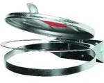 Abfallsammler verzinkt Metalldeckel