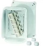 Klemmenkasten 16mm2 5f Kst 210x155x92mm AP 10einf IP66 halogenfrei