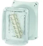 Klemmenkasten 10mm2 5f Kst 180x130x77mm AP 10einf IP66 halogenfrei