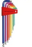 Winkelschraubendreher-Satz bunt mit Kugelkopf 7-teilig 1,5-10mm
