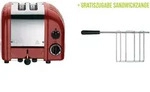 Classic Toaster Premium 2-Schlitz inkl. Gratis Sandwichzange Rot