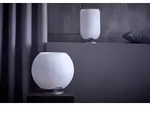 Atmos &ndash; Akku-Tischleuchte mit Bluetooth-Lautsprecher in Messing