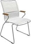 Outdoor Stuhl Click hohe R&uuml;ckenlehne wei&szlig;
