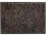 Miami Fu&szlig;matte 67x150 cm Gitter anthrazit-taupe