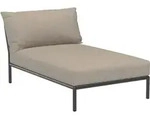 LEVEL2 Outdoor Chaiselong Lounge-Modul 4 Asche Dunkelgrau