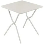 Faltbarer Gartentisch Balcony II Stahl 70 x 64 cm Beige Seigle