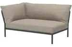 LEVEL2 Outdoor Sofa Lounge-Modul 2 Asche Dunkelgrau Links