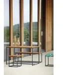 Alois Outdoorset 1 Tisch,1 B&auml;nke, 2 Hocker schwarz