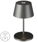 SEOUL 2.0 Outdoor Tischleuchte RC Graphit geb&uuml;rstet