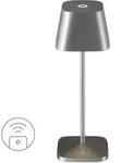 NEAPEL MICRO RC - Akku-Tischleuchte dimmbar graphit geb&uuml;rstet