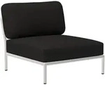 LEVEL Outdoor Sessel Lounge-Modul 1 Wei&szlig; Kohle