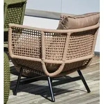 Outdoor Loungesessel Suka schwarz/taupe