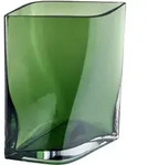 Moderne Vase DUASIS aus Glas Agave Green S