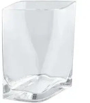Moderne Vase DUASIS aus Glas Klarglas S
