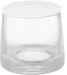 AVA Glasdose &ndash; Stilvolle Aufbewahrung f&uuml;r Badaccessoires Wei&szlig;