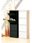 Schuhschrank DOUBLE BERRY 4 wei&szlig;
