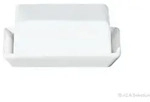 Grande Butterdose 16,5 x13,5cm H 7cm wei&szlig;