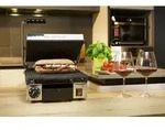 Panini Grill | Kontaktgrill Gusseisenplatte gerillt, oben und unten