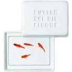 Butterdose klein Butter bei die Fische 11 x 9,5cm