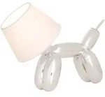 DOGGY - Tischleuchte runde Form - Luftballonhund chrom