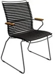 Outdoor Stuhl Click hohe R&uuml;ckenlehne schwarz