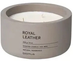 FRAGA Duftkerze L Royal Leather &Oslash;13 cm &ndash; Stilvolle Duftkerze aus Sojawachs