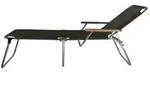 Dreibeinliege Fiam Amigo 40+ mit Armlehne, schwarz