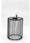 Wire - Beistelltisch Schwarz &Oslash; 27 cm; H 43 cm