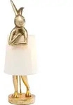 Tischleuchte Hase gold/weiss 68 cm