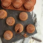 Backform Ruffled Medallion Dessert Mold Mini-Kuchen 0,7 Liter