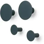 Ponto 4er Set Wandhaken - Polystone Design Gunmetal