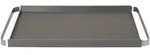 Kunststofftablett PEGOS mit Edelstahlgriffen - modern & rutschhemmend warm grey