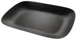 Tablett Moir&eacute; schwarz &ndash; Metall, 45 x 34 cm, elegantes Servier- & Dekotablett