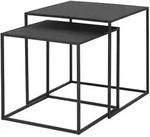 Fera Beistelltische 2er Set black 40x40x40 35x35x35