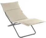 Outdoor Lounge-Sessel BAYANNE Latte / Gestell Titane