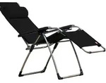 Fiam Amida Relaxliege schwarz H: 118 cm B: 82 cm T: 66,5 cm