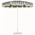 Sonnenschirm RETRO, &Oslash;200cm wei&szlig;/taupe